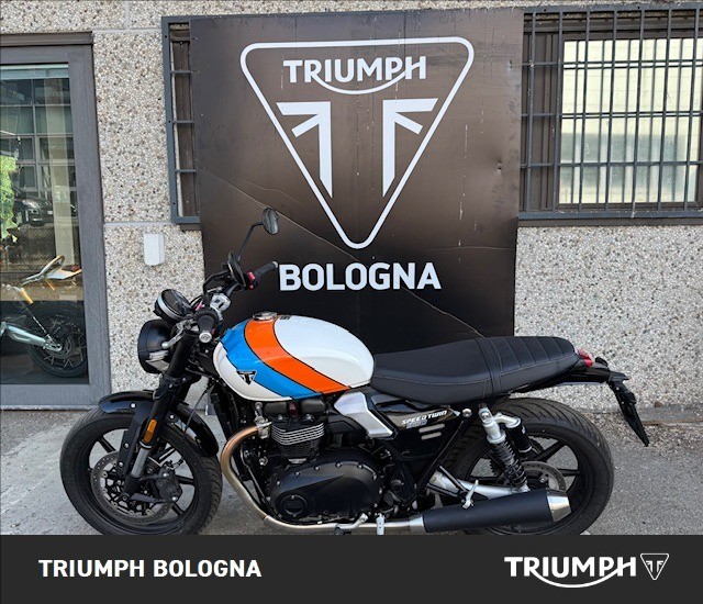 TRIUMPH Speed Twin 900 Pure White/Blue/Orange Abs